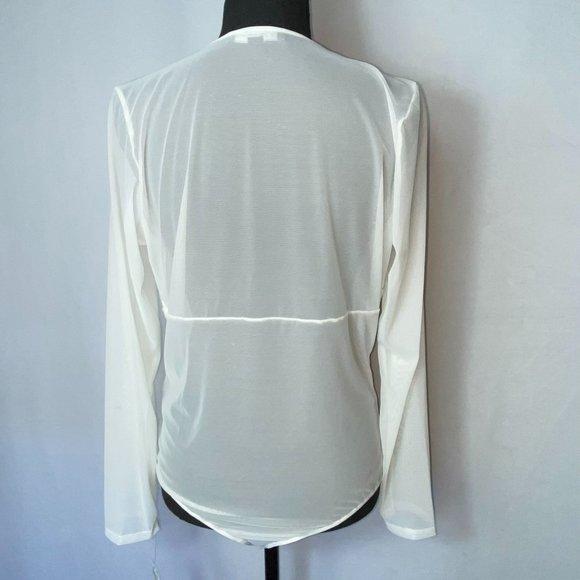 INC International Concepts Women's Long-sleeve Lace Mesh Bodysuit Size XL - Picture 6 of 7